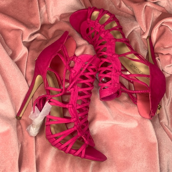 Shoe dazzle Analiza Lace Up Heeled Sandal size 10 brand new - Picture 7 of 10